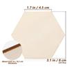 SAFIGLE Wood Board Thin Wood Piece Hexagonal Coaster Wooden Chip Unfinished Wooden Slice DIY Graffiti Wood Square Wood Natural Wood Handmade Crafts