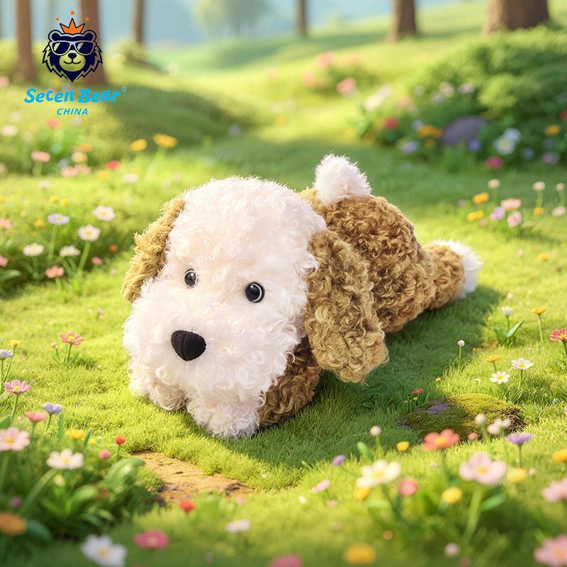 Милая плюшевая игрушка-подушка в виде щенка с наполнителем из полипропиленового хлопка для детей и взрослых