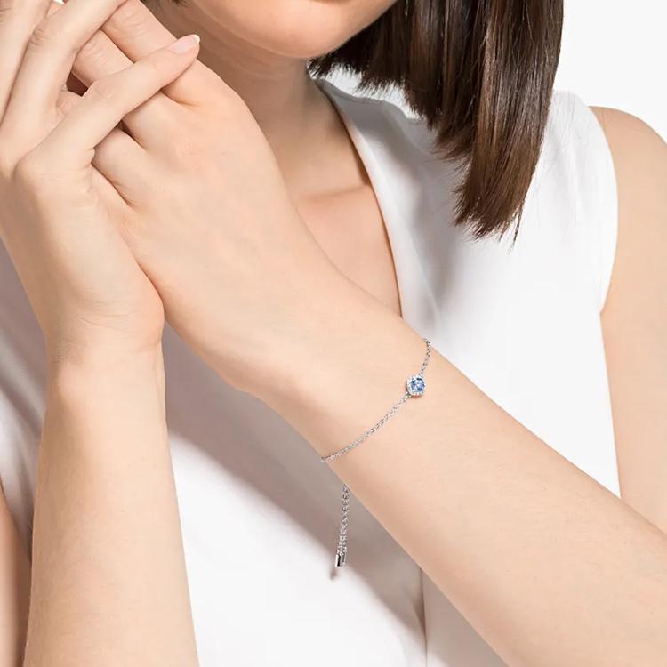 Swarovski Ангельские Сплавные Браслеты Женские Синие