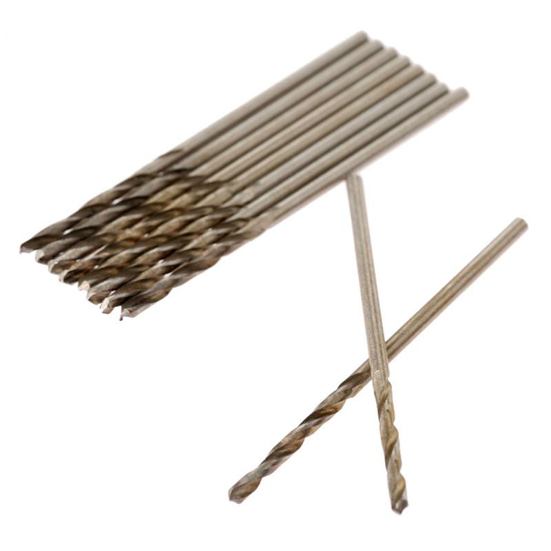 10шт мини-сверла HSS, набор спиральных сверл для сверления стали, пластика, дерева