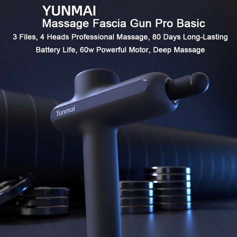 2020 Xiaomi Mi Yunmai Fascia Gun Pro Базовый беспроводной ручной электрический пистолет для массажа мышц тела Ударный пистолет для тренировок Беговая терапия Облегчение боли в мышцах