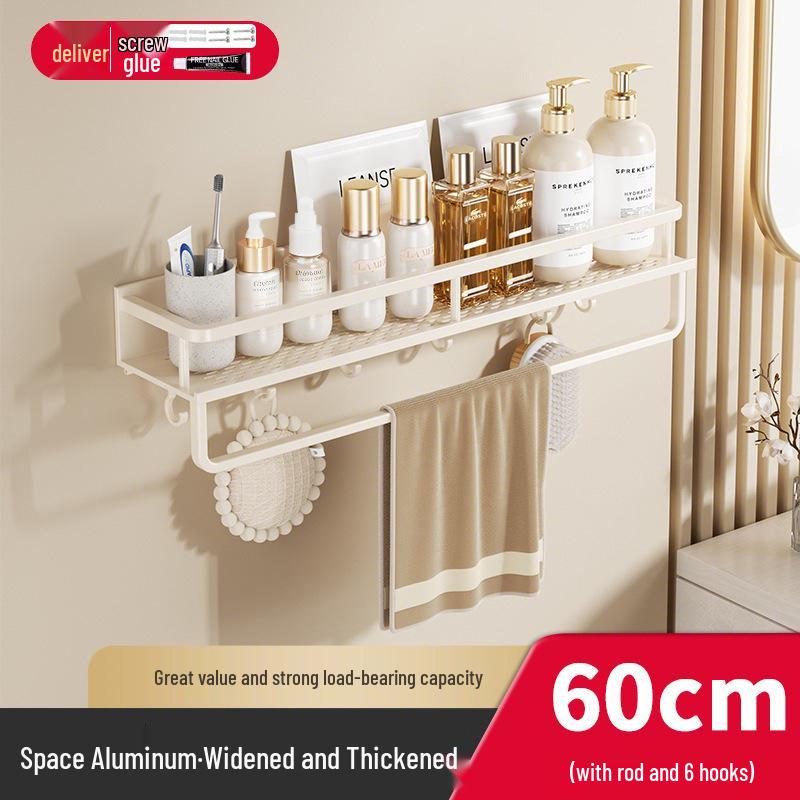 Настенная полка для хранения в ванной комнате без сверления для раковины и туалета