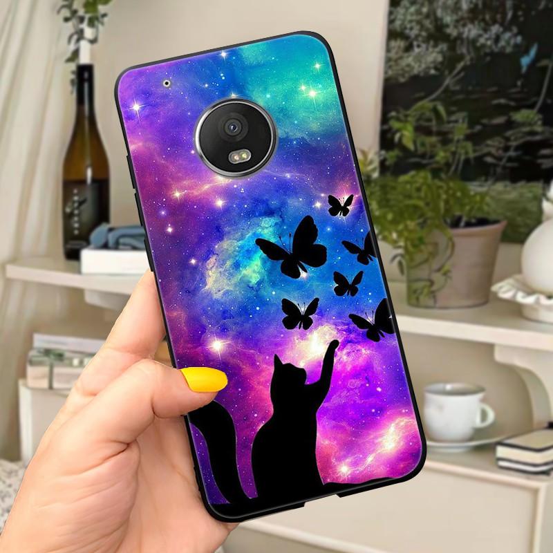 Чехол Для Motorola Moto G5 Plus Чехол XT1684 XT1685 XT1687 XT1686 Funda Милый Чехол-Кот Для Moto G5 Plus G5Plus Мягкий Чехол