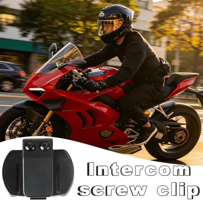 For Vnetphone V6 Motorcycle Helmet Intercom Mounting Clip Microphone Speaker Headset Base Bluetooth Interphone Base Clip