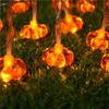 Xiaomi 59.06inch 10 Lights, 3m 20 Lights Orange Pumpkin Halloween Decoration String Lights, Battery Powered (No Plug)