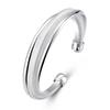 925 Silver Vintage Open Cuff Bracelet &Bangles For Women Jewelry Top Quality