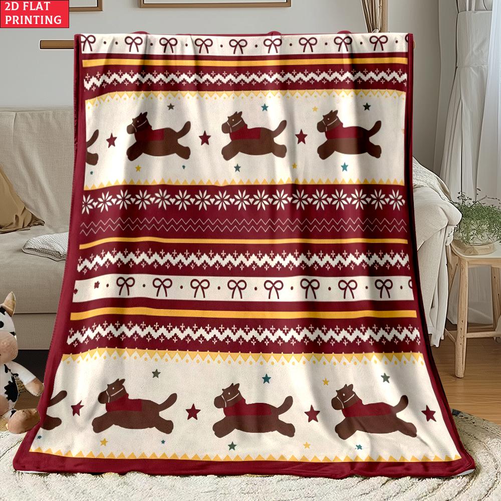 Animal flannel thin Blanket Picnic Bed Sofa Blankets Family Bedroom Children's Room Napping blankets fluffy