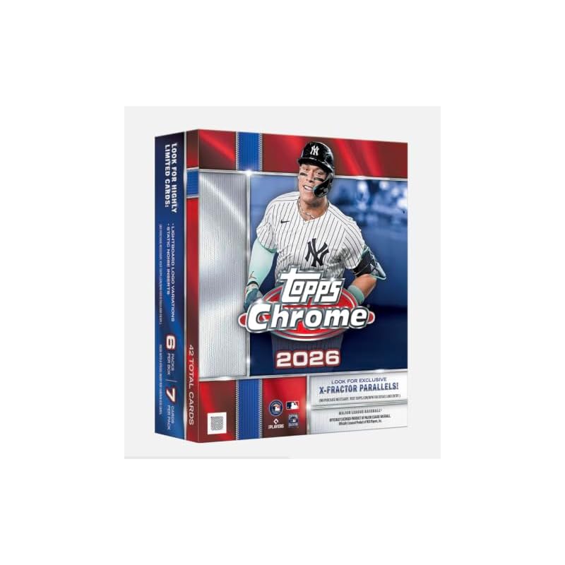 MLB 2026 TOPPS CHROME БЕЙСБОЛ МЕГА-БОКС