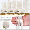 50/100M Macrame Cord Thread Beige Craft Cord New Macrame Rope  Home Decor