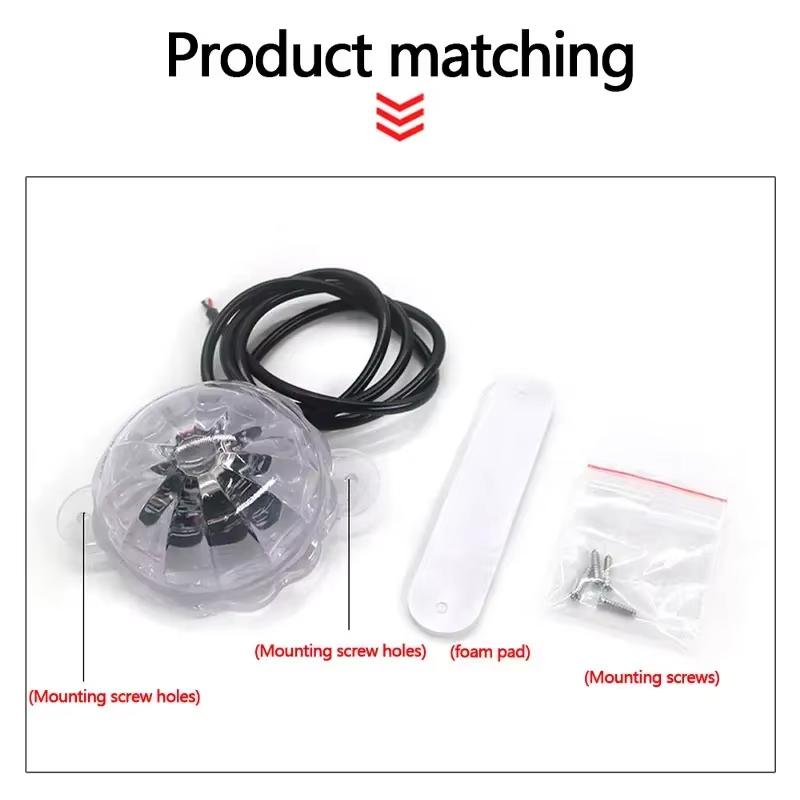 Светодиодный фонарь для шасси мотоцикла RGB, вспышка, стробоскоп, декоративный светильник для мотоцикла, универсальный светильник для мотоцикла 12 В