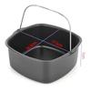 Non-Stick Air Fryer Baking Tray & Basket, Oven-Safe Cake Pan for Philips, Multi-Use Kitchen Tool for Chips, Pizza & Desserts