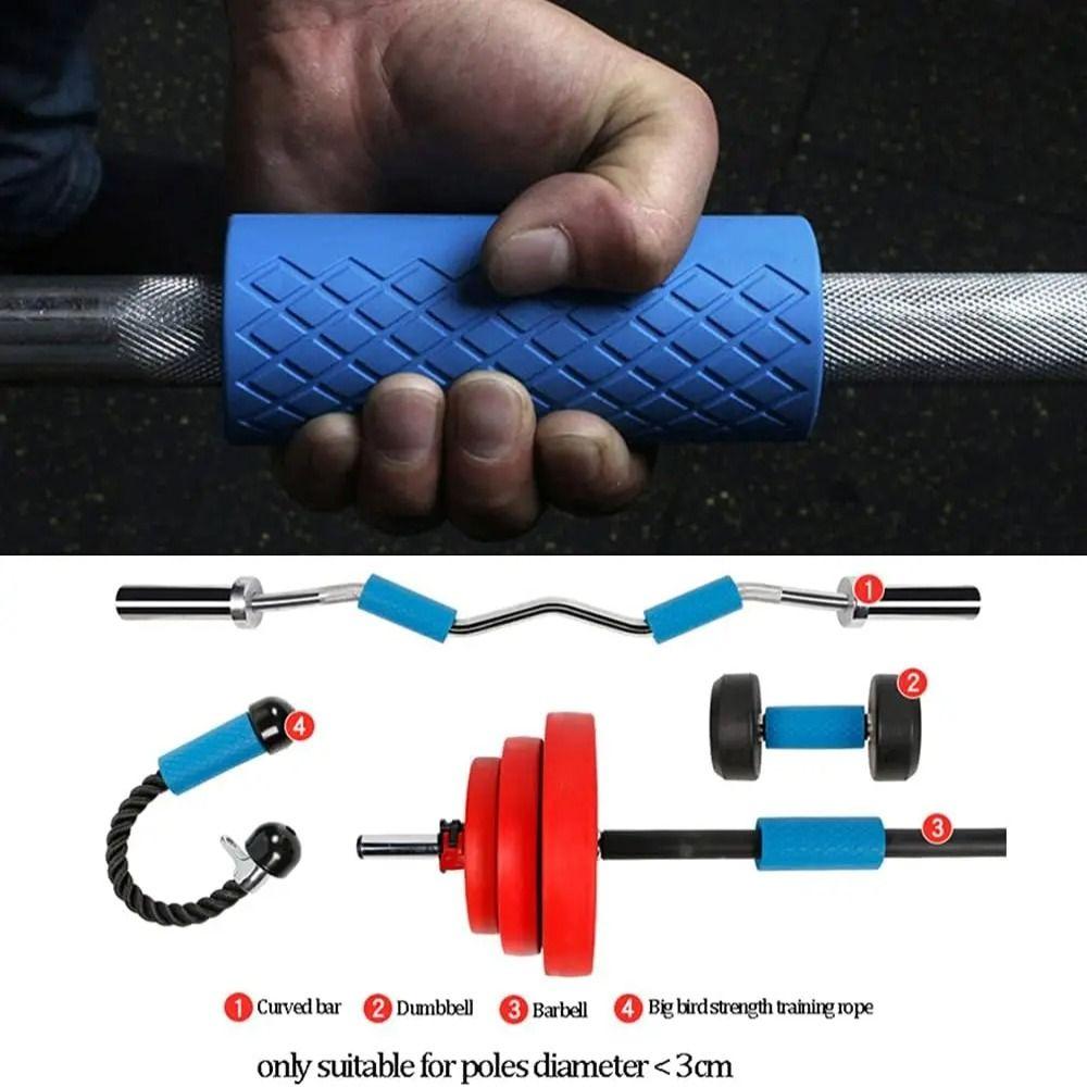 Weightlifting Barbell Grip Thicken Fitness Equipment Silicone Dumbbell Grip  Dumbbell