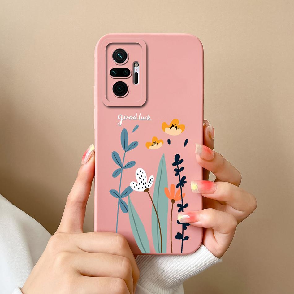 Чехол для Xiaomi Redmi Note 10 Pro Max Мягкий Жидкий Силикон Полная Защита Противоударный Чехол для Телефона Для Redmi Note 10 Pro Max Funda