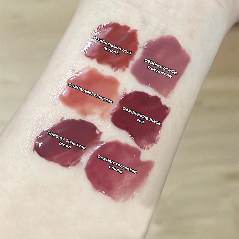 GEGE BEAR Желейная глазурь для губ Стойкий макияж Водостойкая блеск-помада