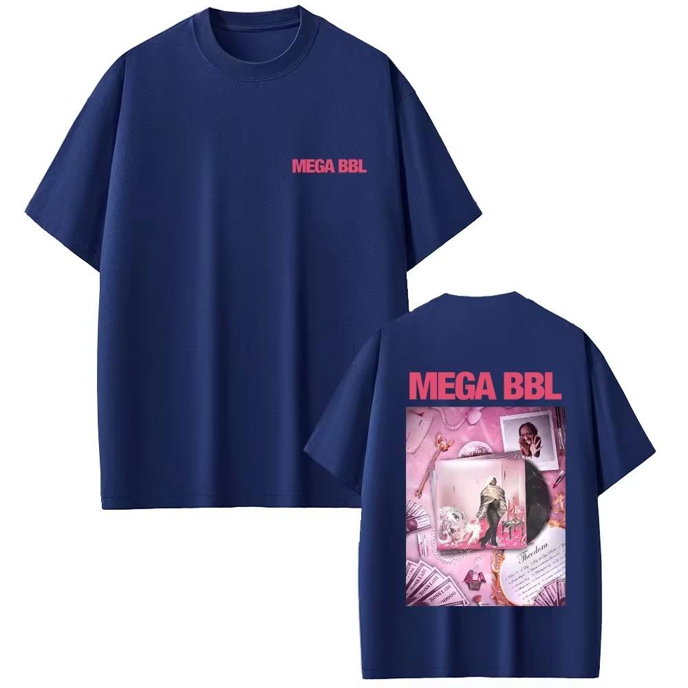 Rapper Theodora Mega Bbl album graphic Tshirt unisex casual retro pure cotton Tshirt allseason couple streetwear  harajuku