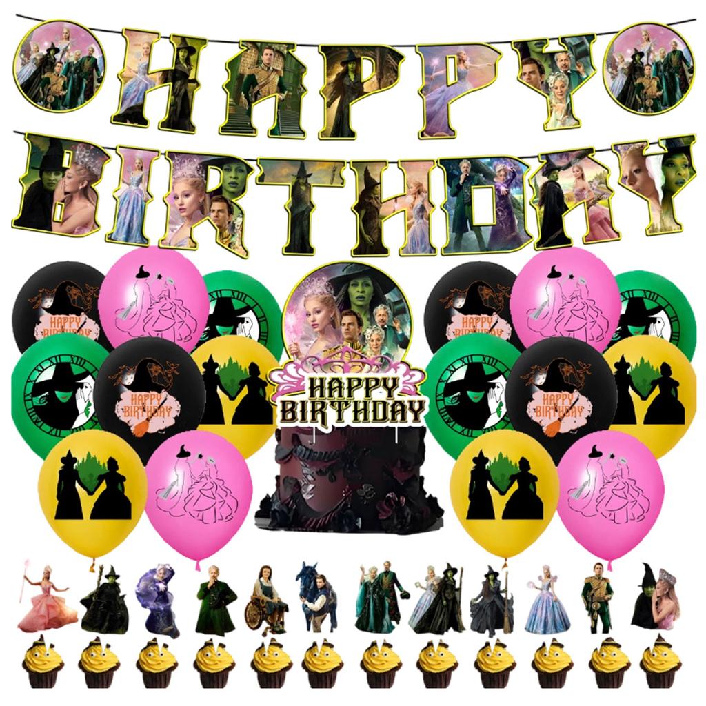 Theme Birthday Party Decoration Birthday Flag Balloons Cake