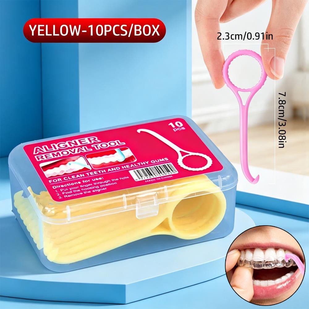 Portable Aligner Remover Hook 10PCS Pack Orthodontic Tool for Invisible Braces Retainers 3