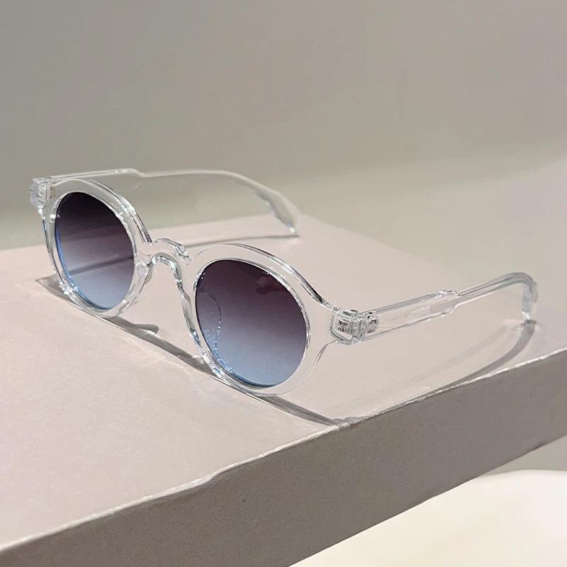 Солнцезащитные очки с круглой оправой для мужчин, винтажные, конфетного цвета, для улицы, повседневные, женские, новые, ретро, дизайнерские, милые, с градиентом