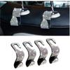 Bling Car Seat Headrest Hooks, 4PCS Handcrafted Rhinestones Seat Hanger Organizer For Handbag Purse Scarf, Universal For Cars, Auto Interior