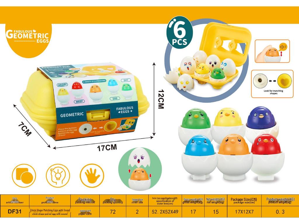 Smart Egg Educational Toy: Children's Number & Shape Matching Eggs
