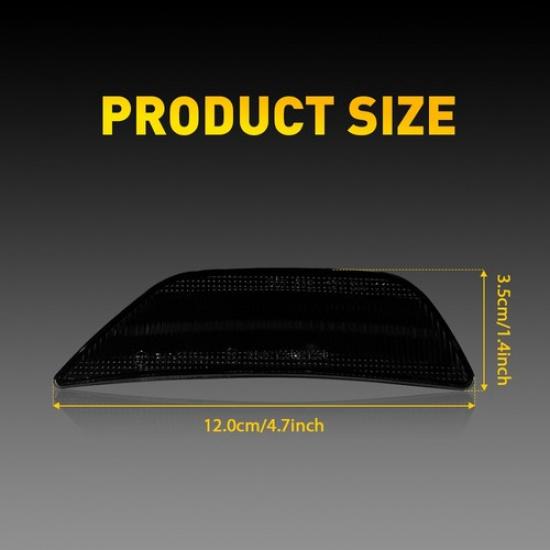 Smoked 2PCS Lens LED Marker Side Amber Fender Light Front -2024 For Kia K5