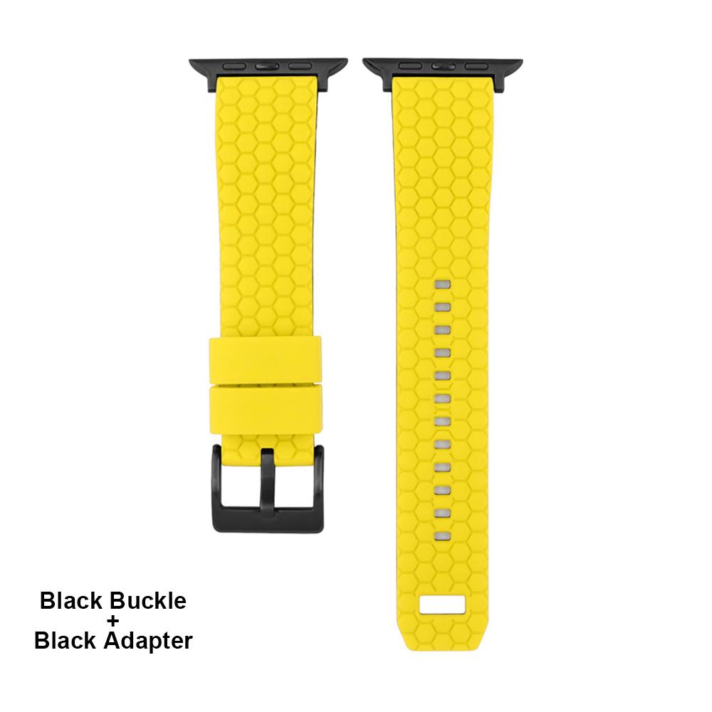 Силиконовый ремешок с сотовой текстурой для Apple Watch Band 45мм 44мм 41мм 40мм 42мм Браслет для iWatch Series 7 6 SE 5 4 3 Ремешок для часов