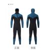 5mm Mens Long Sleeve Hooded Wetsuit Spearfishing Warm Neoprene Diving Suit Surfing Swimming