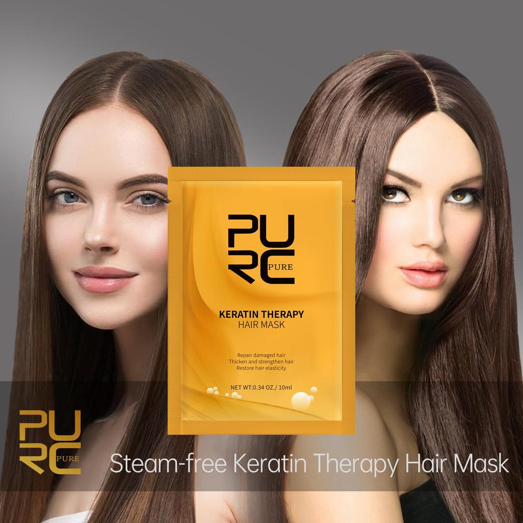 PURC Keratin Hair Mask To Care for Dry Hair and Repair Damage