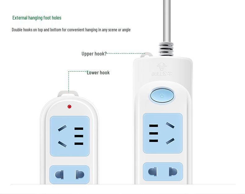 GN-606/607 Power Strip: Four-Outlet Extension Cord with Master Control