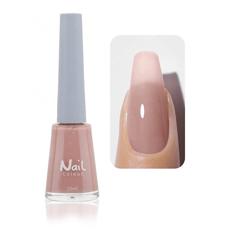 Масляный лак для ногтей Не отслаивающийся Не требующий сушки Быстросохнущий Стойкий Телесный цвет Прозрачный Салонный Полный набор лаков для ногтей