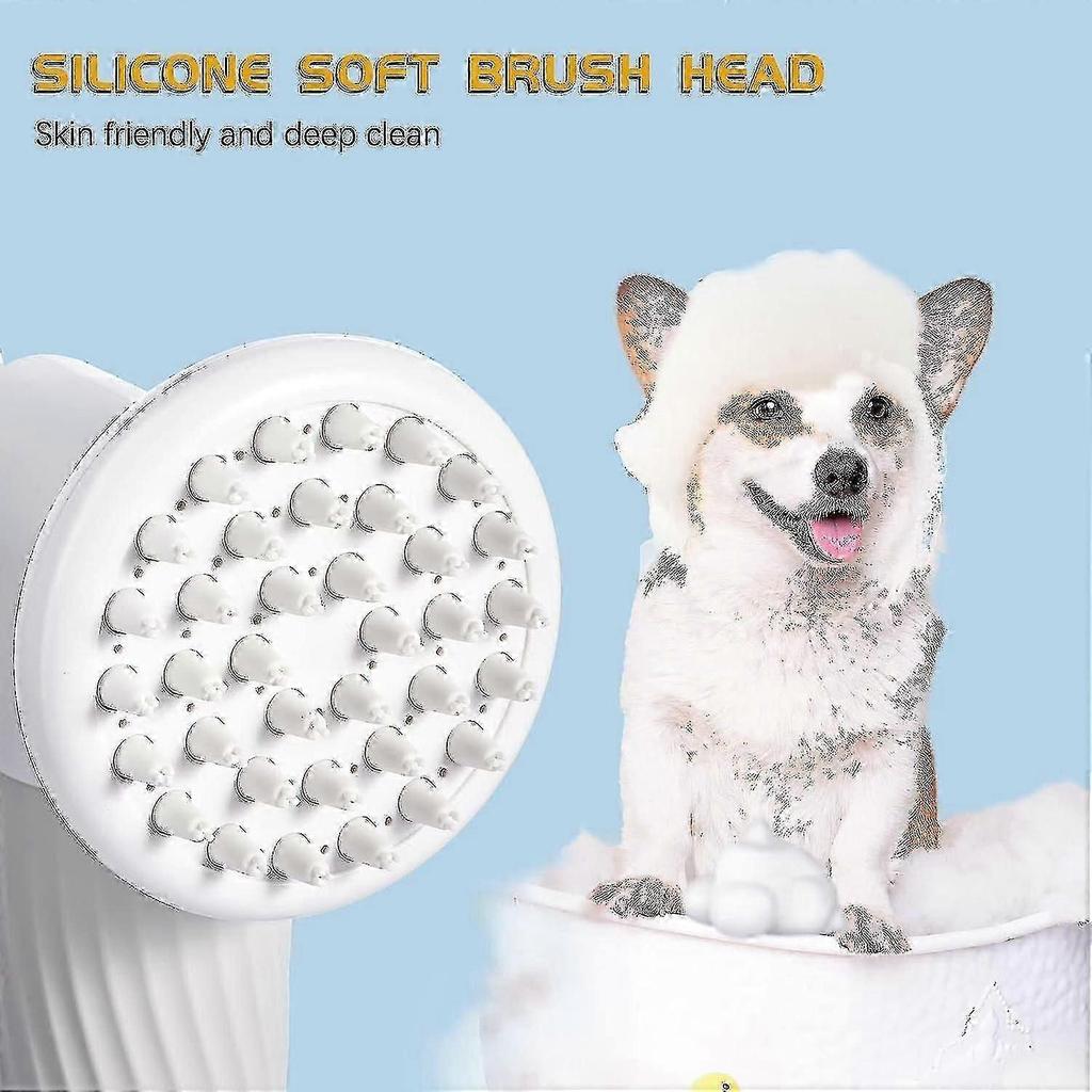Pet Automatic Bubble Machine Bath Gel Bubble Machine And Dog Bath Bath Liquid Machine Bath Supplies Massage Brush Bubble