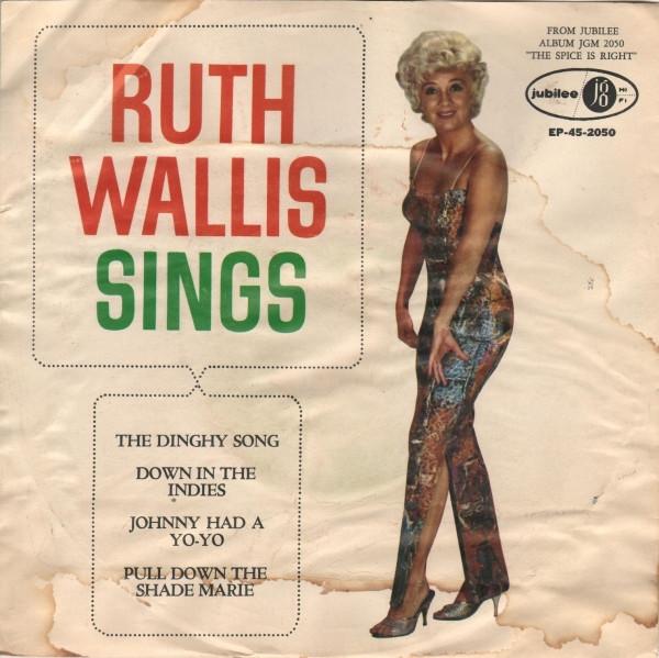 7-дюймовая пластинка RUTH WALLIS Ruth Wallis Sings EP452050 Jubilee US Pop Б/у
