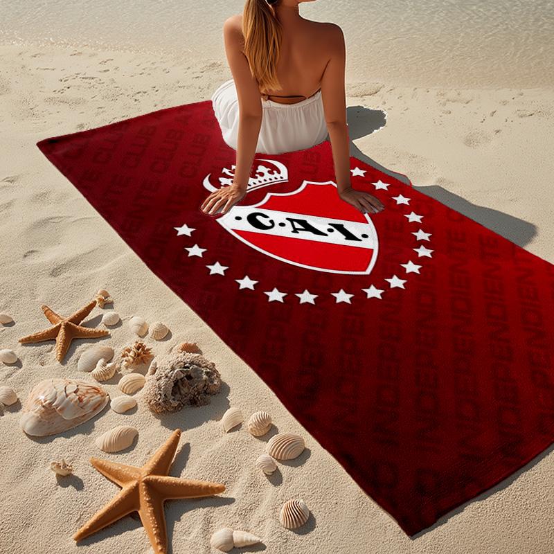 Club Atletico Independiente Microfiber Beach Towel, Lightweight And Quick-Dry, for Summer Travel, Beach Essential, Swimming Pool