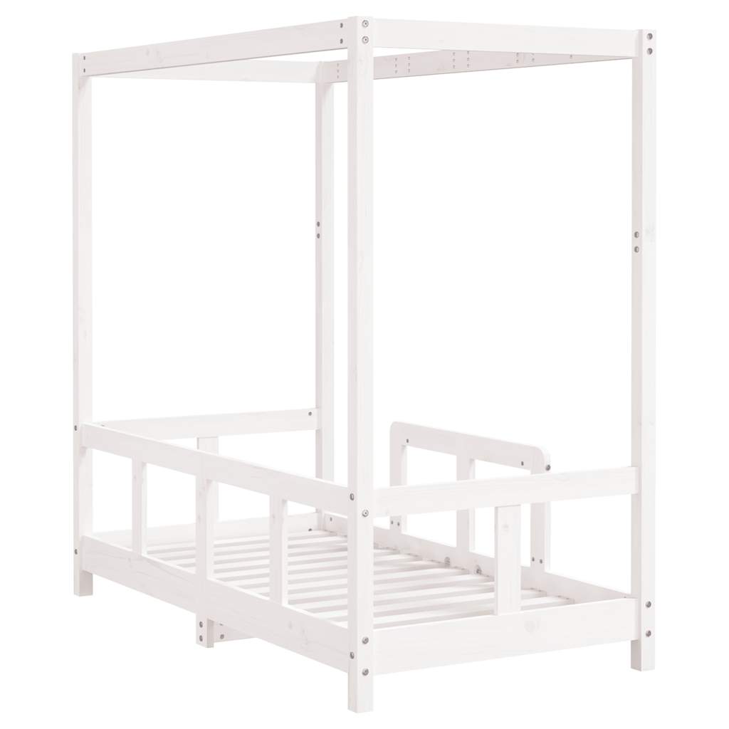 Children s Bed White 70x140 cm Solid Pine Wood