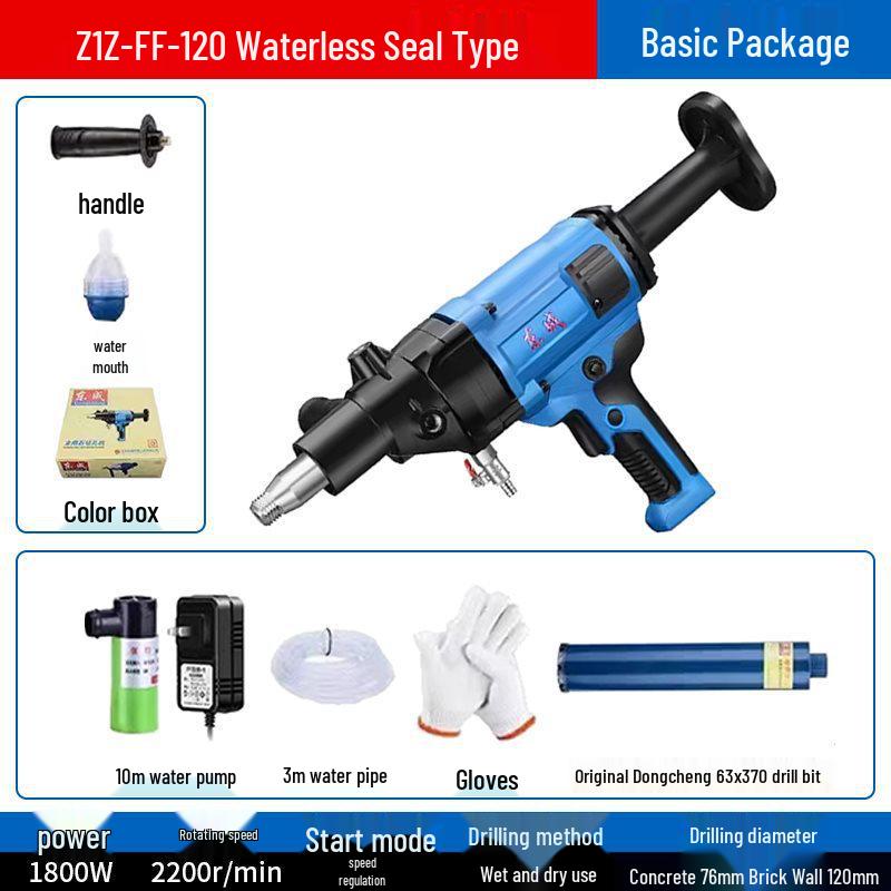 Diamond Core Drill for Concrete AC Vent Openings - Light-Duty Benchtop High-Power Machine