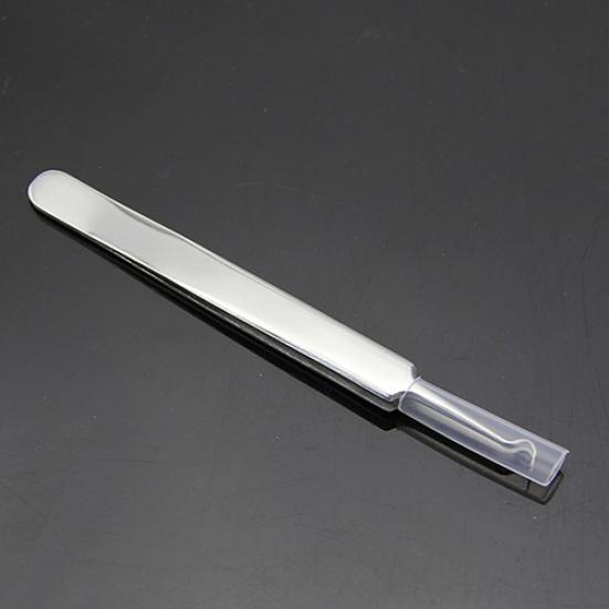 Изогнутый зажим из нержавеющей стали для удаления прыщей и угрей Инструмент для чистки лица