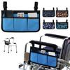 Wheelchair Side Bag Armrest Pouch Organizer Pocket  Home Office Chair Multi-pocket Utility Bag