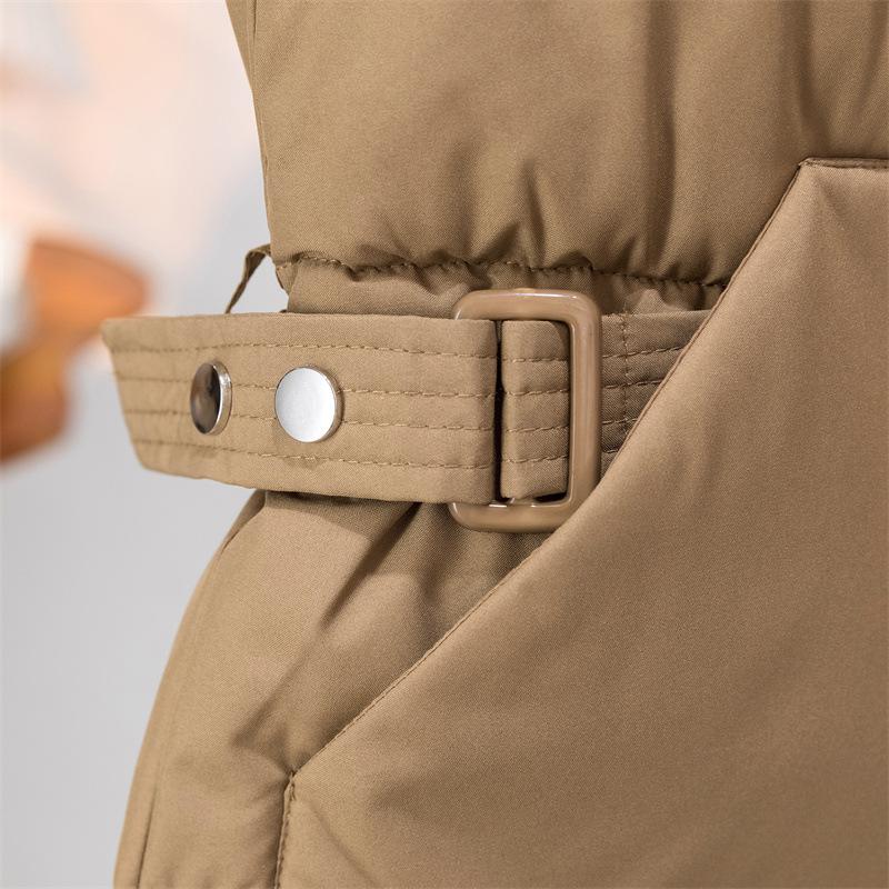 Осень Зима Пуховый Хлопковый Жилет Без Рукавов Куртка Свободная Корейская Версия Женский Хлопковый Жилет Темперамент Женский Жилет Пальто