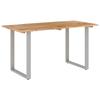 VidaXL Dining Table 140x70x76 Cm Solid Acacia Wood