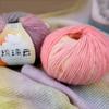 Handmade Gradient Color Glazed Cloud Dyed Acrylic Cotton Blend Knitting Yarn Eco-Friendly Recycled OE Technics Super Soft Sewing