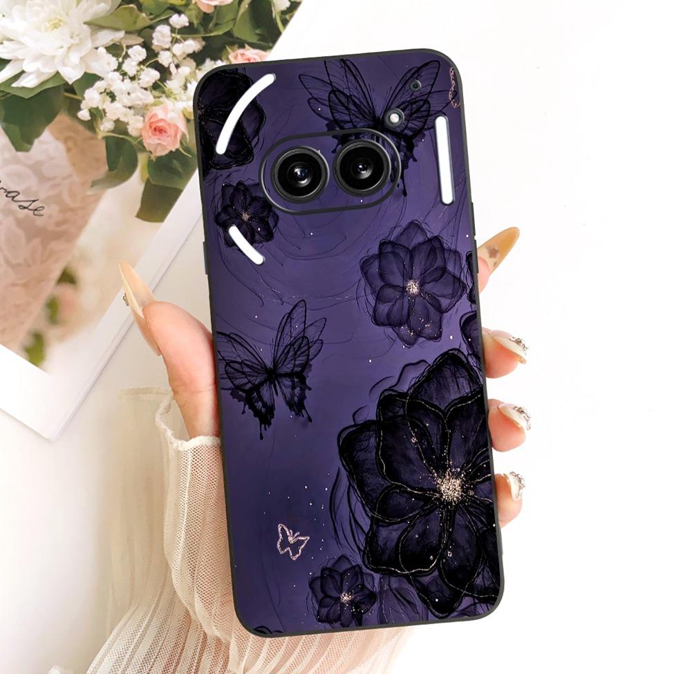 Cover For Nothing Phone 2a Case A142 Silicone Cute Cat Fashion Butterfly Funny Painted Casing For Nothing Phone (2a)
