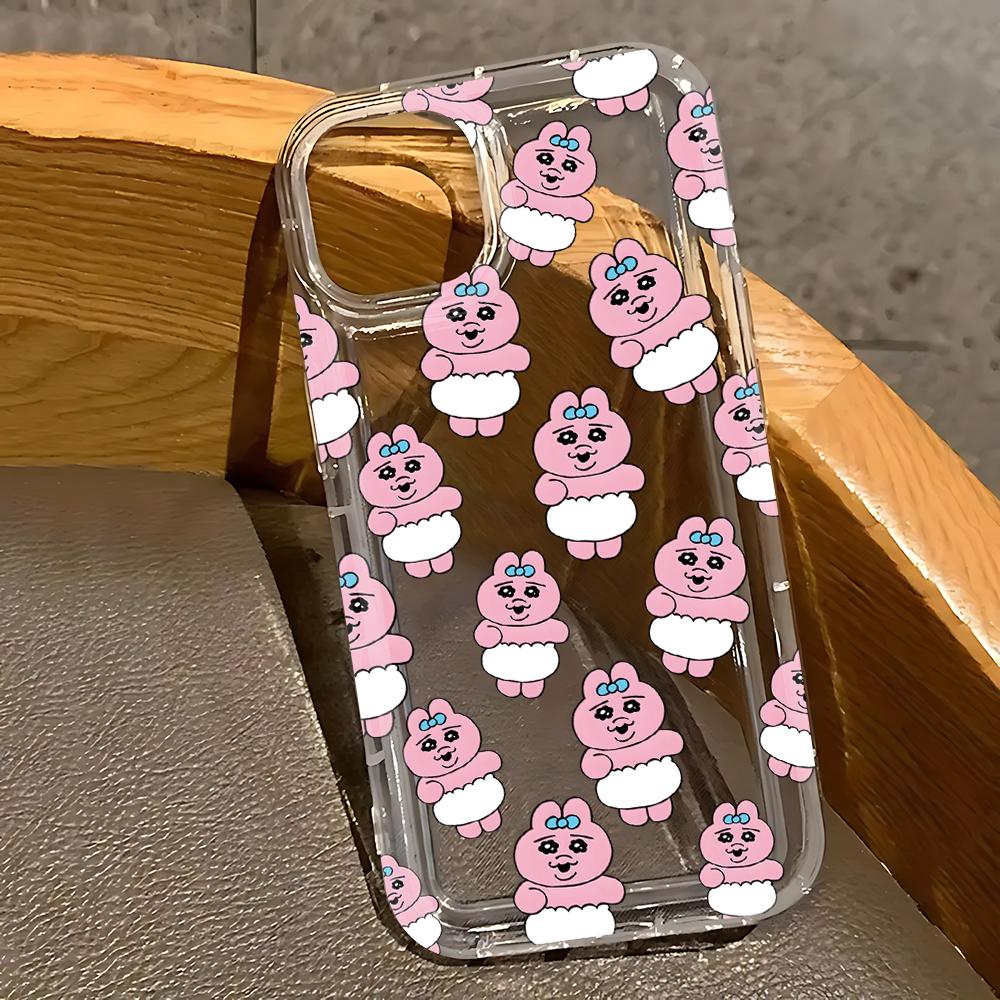 cartoon cute pink way abstract Phone Case for Xiaomi Redmi 12C 10 10C 9 9A 9C K40 Note 13 12 11 Pro Plus 4G 5G Clear Back Cover