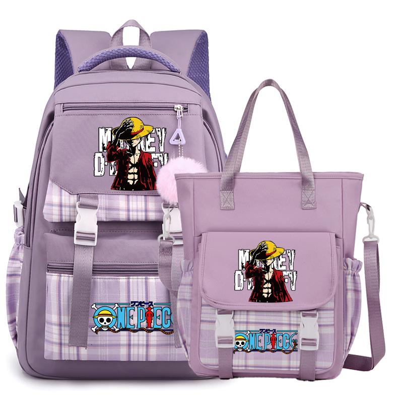 2 шт./компл. аниме цельный рюкзак высокого качества наклонная сумка через плечо повседневная сумка для подростка девочка мальчик обратно в школу мультяшная сумка рюкзак Mochila