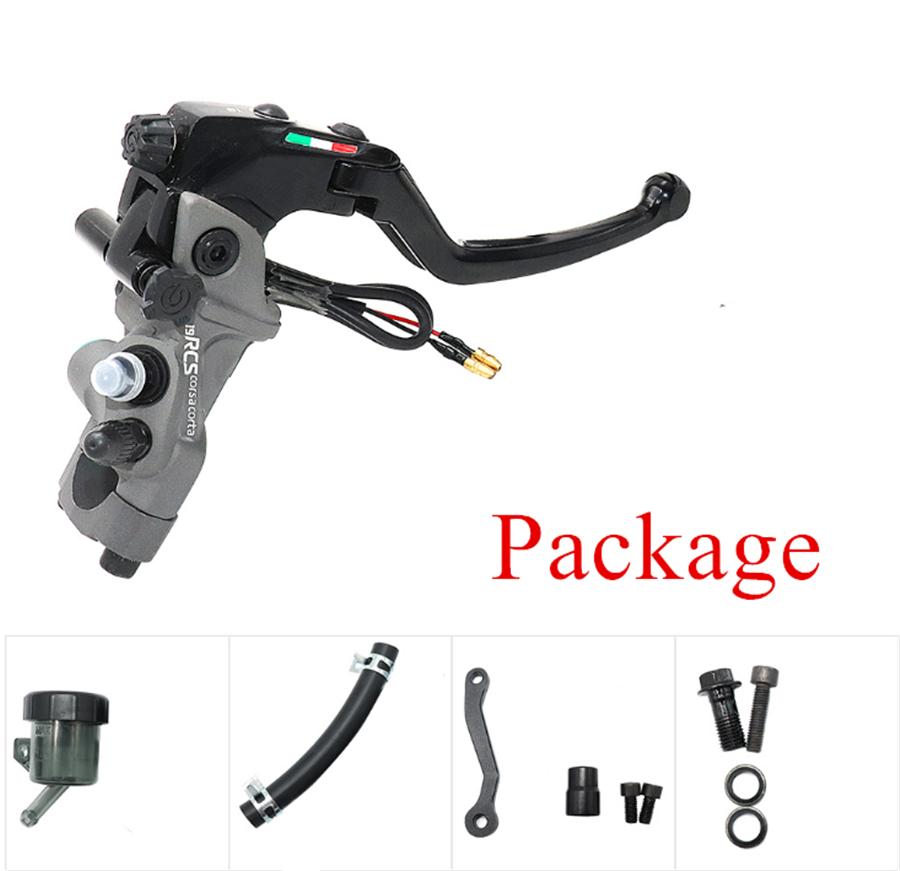 Right Side CNC 19 RCS Motorcycle Brake Master Cylinder Cable Clutch Radial Brake Pump 22mm Universal For Honda Yamaha Kawasaki Suzuki