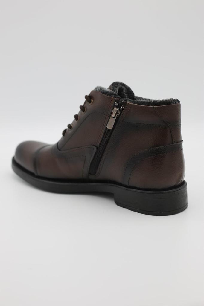 Мужские модные ботинки из натуральной кожи на толстом каблуке, морозостойкие водонепроницаемые кожаные меховые ботинки, обувь