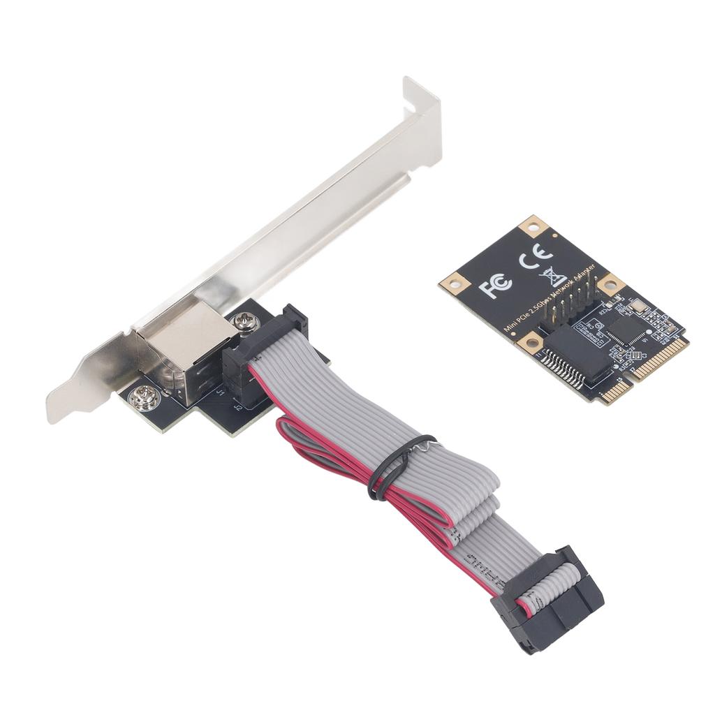 Сетевая карта Mini PCIe Однопортовая 2.5G Gigabit Ethernet RJ45 Сетевая карта-адаптер для настольного ПК
