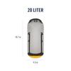 [Sea to Summit] Sea to Summit Evac Compression Dry Bag UL 20 л Высокий подъем