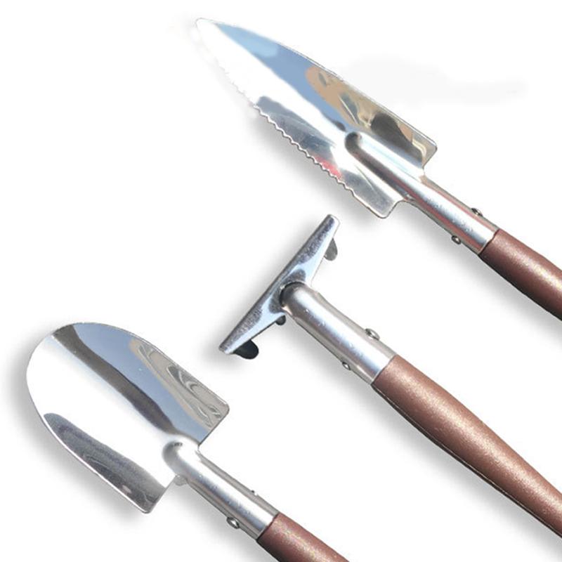 Stainless Steel Plant Potted Flower Garden 3PCS Set Small Shovel + Spade + Rake