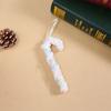 Flocking Xmas Tree Decor DIY Ice Cream Pendant Creative Candy Cane Ornament  Home Decor