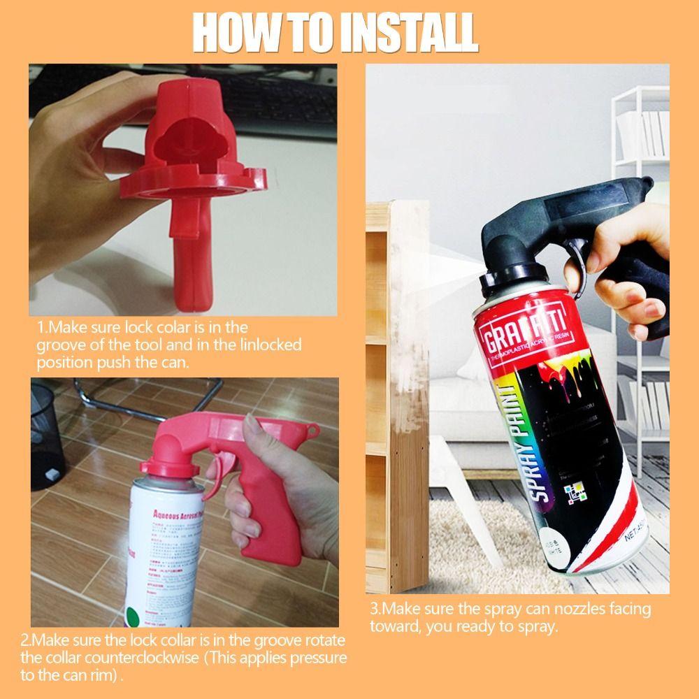Tools Spray Adaptor Car Spray Paint Handle Full Hand Grip Aerosol Trigger Handle Sprays Cans Holder